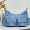 Xiaoxiangjia 2025c Hobo Sac à main tendance polyvalent en cuir avec design en losanges