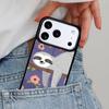Kawaii Niedlicher Faultier Hänge Handyhülle für iPhone 16e 15 14 13 12 17 Pro Max Plus Air 17pro Hülle Coque