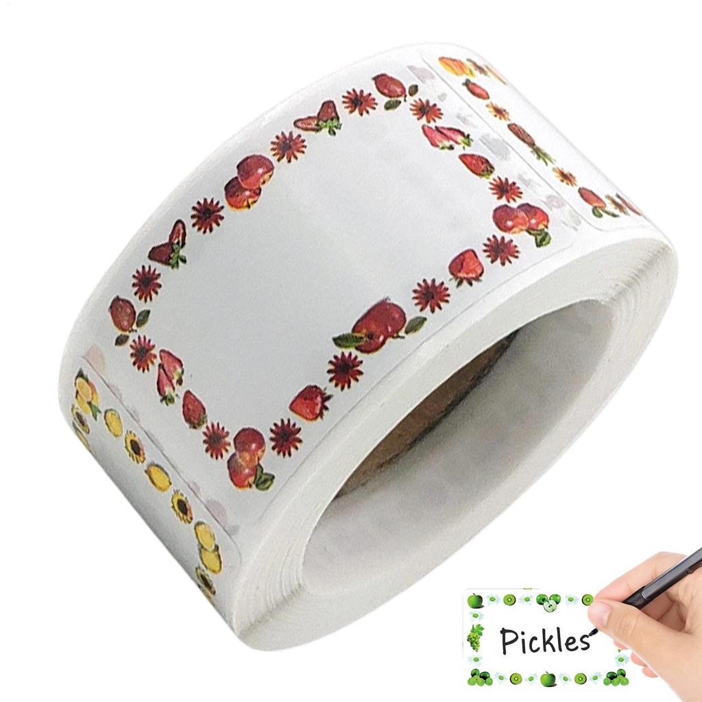 Canning Labels 1000Pcs Self Adhesive Assorted Stickers Removable Label Stickers Name Tag Bottle File Document School Supplies
