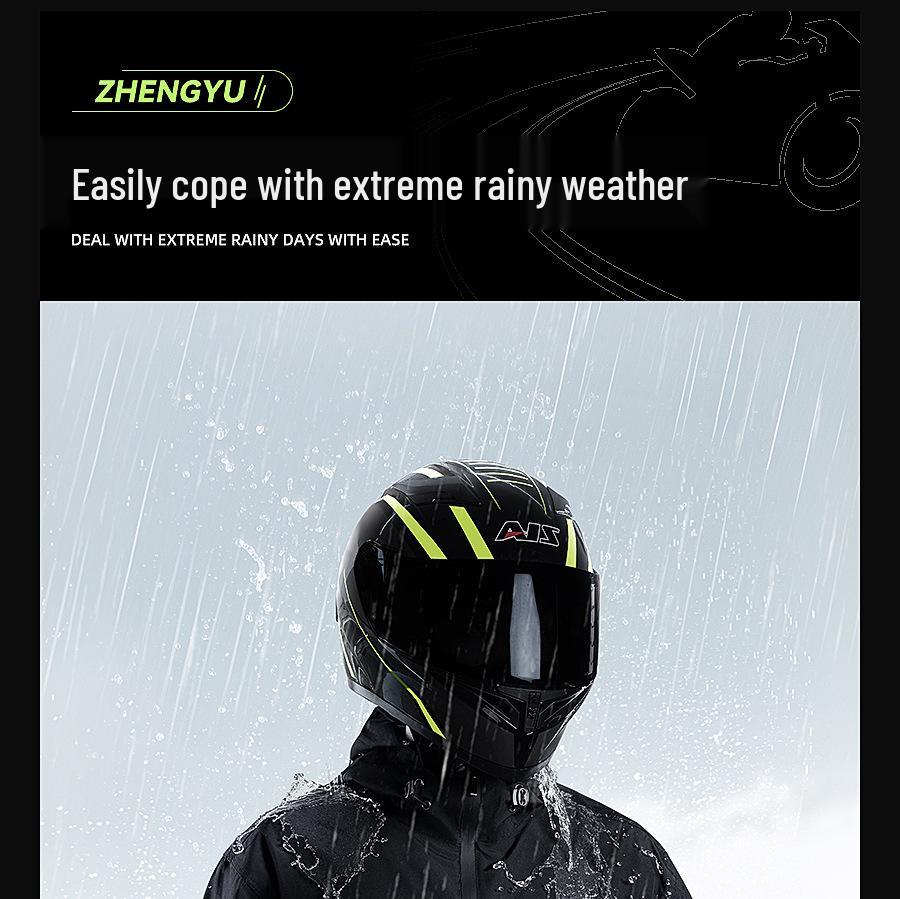 Men's Full Body Explosion-Proof Raincoat: Durable, Split-Type Rainproof Suit for Motorcycle Riders and Delivery Personnel.