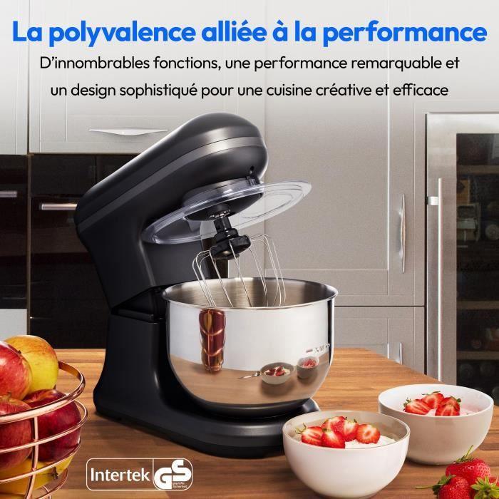 Robot pâtissier - MEDION - MD18420 - 1200 W - 5 L - 8 vitesses - Bol à glace - Noir