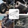 Exhaust Heat Shield For Motorcycle Anti-Scald Motorcycle Pipe Cover Abrasion-Proof Quick-Install Non-Slip Motorbike Accessories