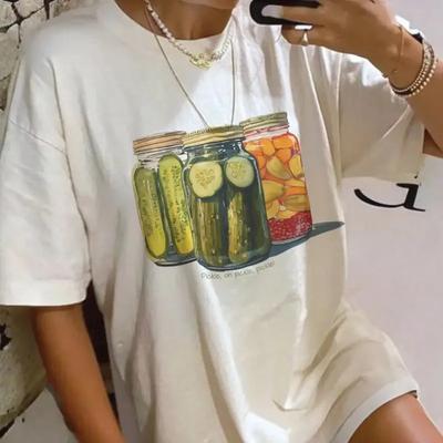 Graphic TShirt Vintage Sexy Top Tee Round Neck Short Sleeve Dark Gothic Print Streetwear Trendy Summer Womens Clothing Y2K