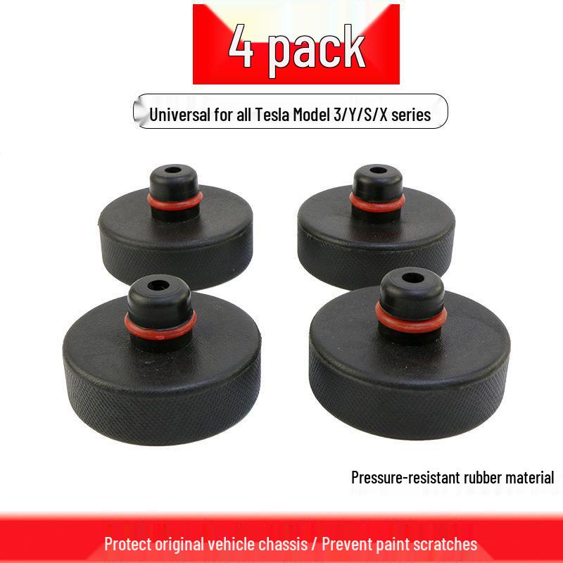 Shock Absorbing Rubber Pad for Tesla Model 3/Y: Jack and Car Bottom Heightening Accessory