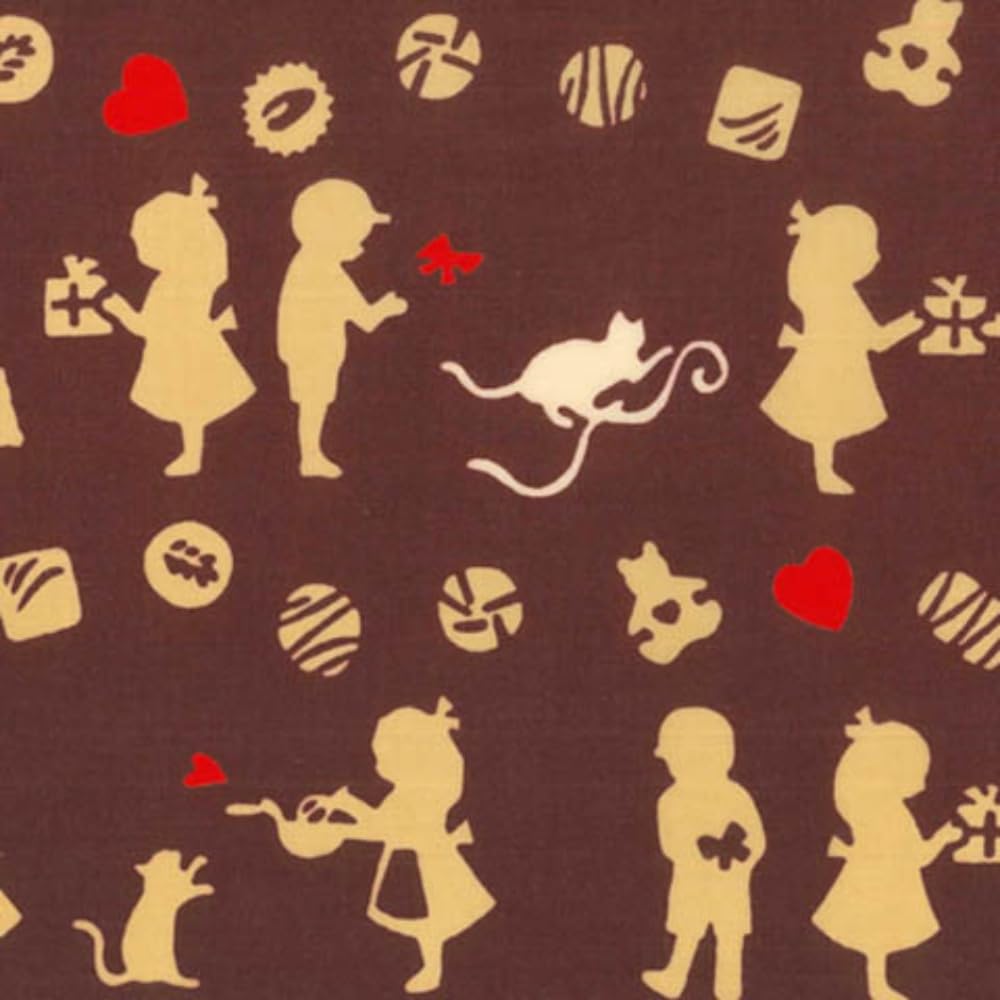 Tenugui Cotton Made in Japan Chocolate Niwa-zome (Tenugui) - Chu-sen (Dyed) - 100% - -