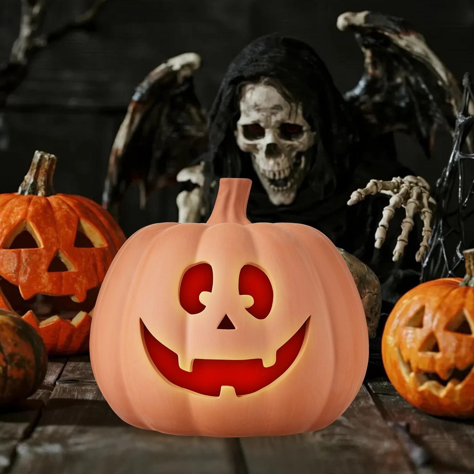 

Pumpkin Table Decoration, Halloween Decoration, Desktop Ornaments, Can Be Easily Placed On The Porch, Table Or Mantel, Indoor And Outdoor Decoration One Size