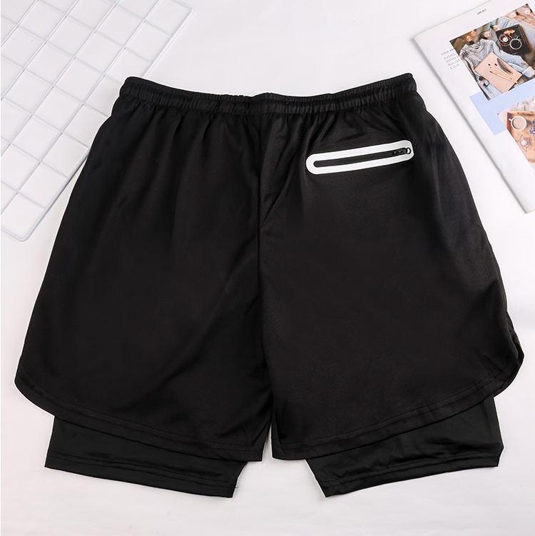 Trendige Übergröße Herren Schnelltrocknende Outdoor Fitnessshorts - Sommer Sporthorts für Erwachsene