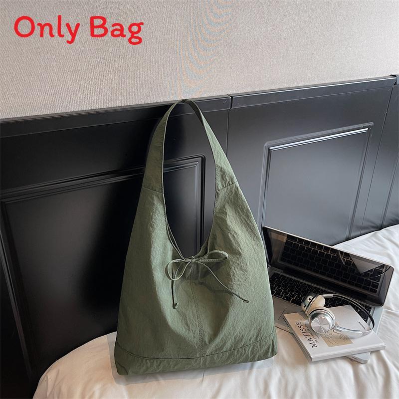 Fashion Nylon Tote Bag With Lazy Bow Knot For Daily Casual Women