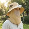 Adjustable Solar Rechargeable Fan Hat Portable Wide Brim Fan Hat Fishing Sun Shading Hat  Travel