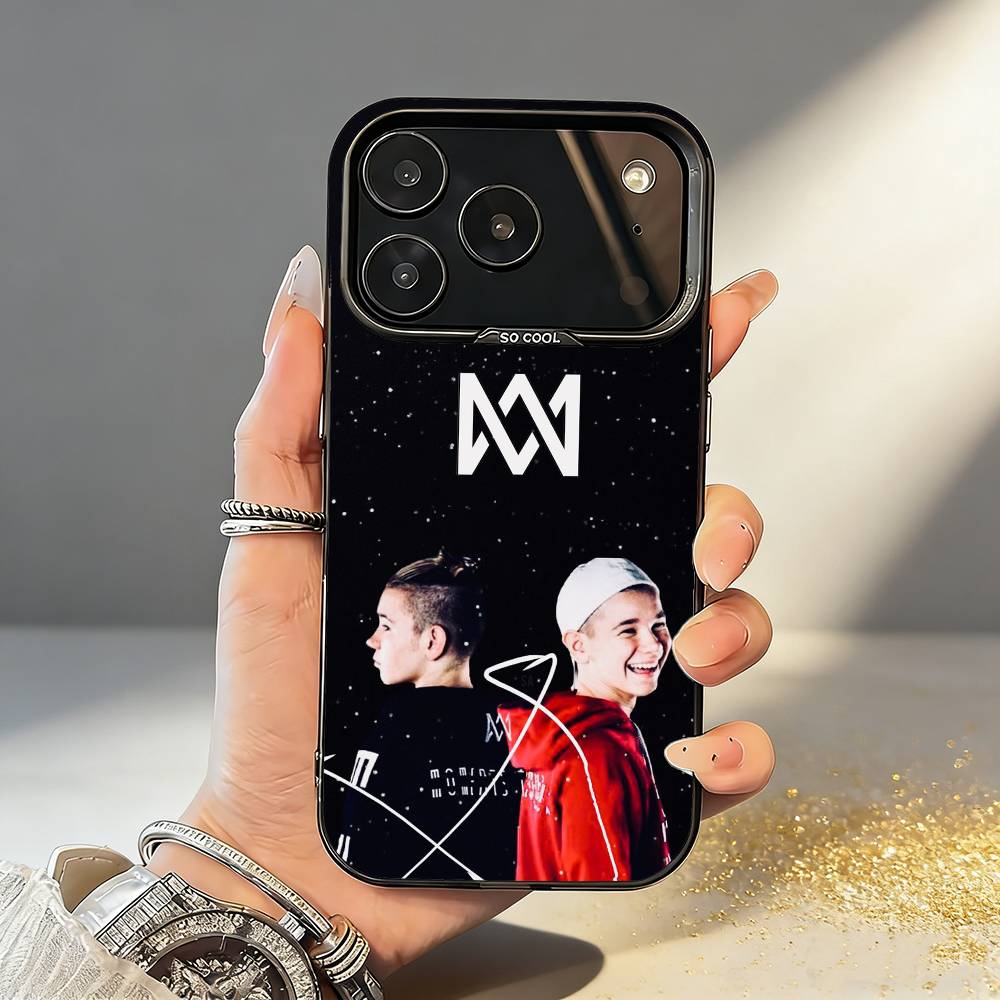 M-Marcus M-Martinus Air Phone Case For iPhone17,16,15,14,13,12,11,Pro,MAX White Matte Shockproof Cover