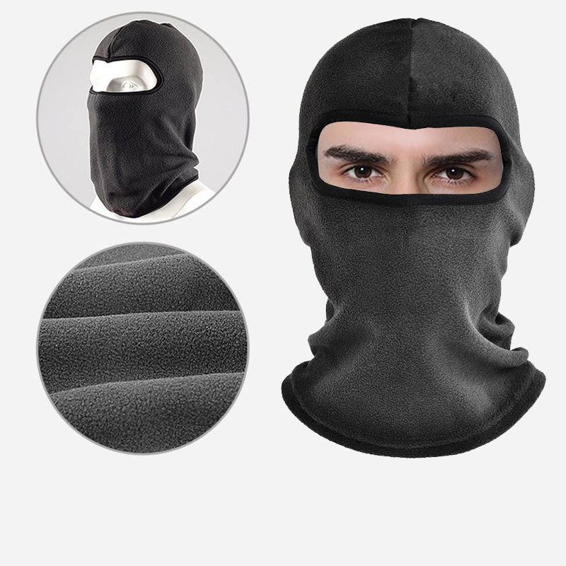 Winter Warm Hood Men's Windproof and Cold-proof Motorcycle Fleece Mask Ski Face Mask Outdoor Cycling Equipment
