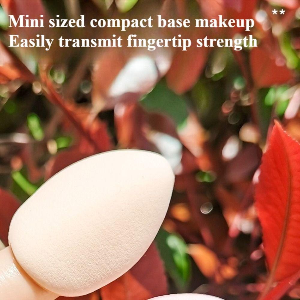 30pcs Dry and Wet Powder Puff Washable Finger Puff Random Makeup Puff  Travel-Friendly