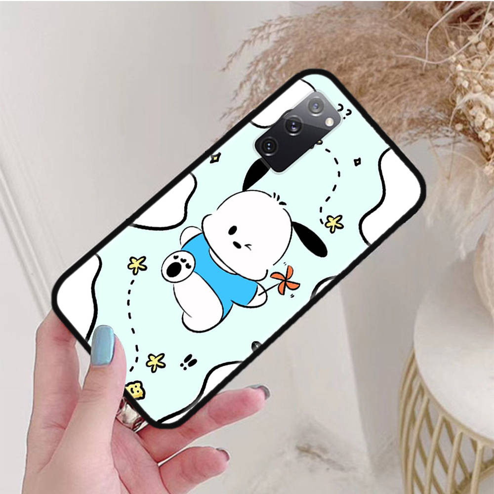 Black Case for Xiaomi Poco X6 X4 M5 M6 F5 F6 C65 C55 C50 C51 C40 Pro Redmi 14C A3X 13C 12C 11T 10A 9C Note 7 6 8A Plus L-29 Cute Pochacco