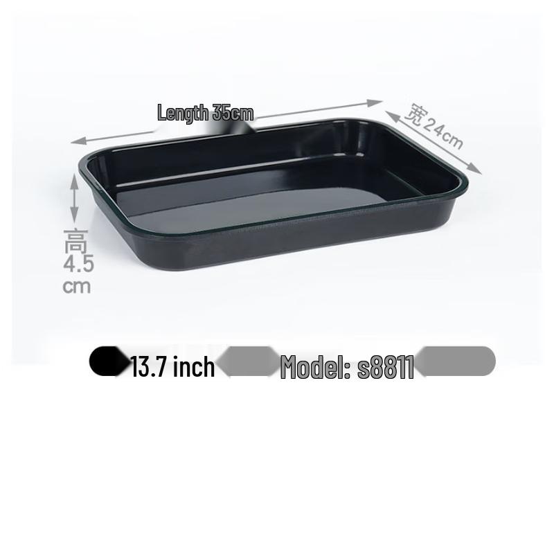 Zebian Melamine Rectangular Food Display Tray