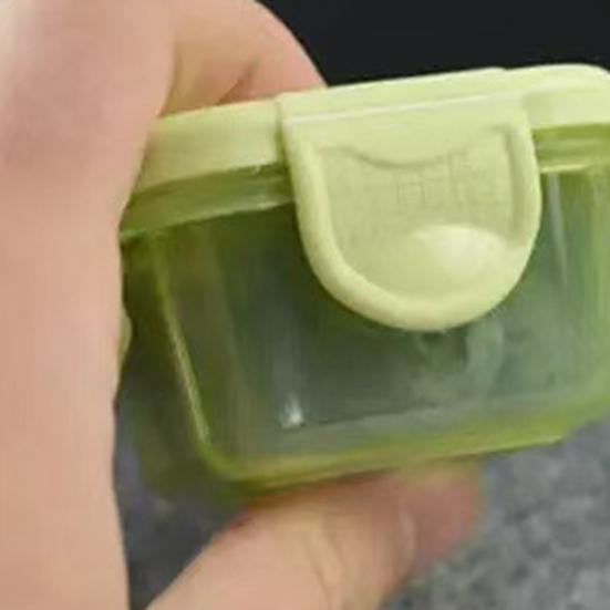 Yousheng 6Pcs/Set Mini Food Storage Box Portable Condiment Box with Leakproof Lid Reusable Airtight Sauce Containers for School Picnic Outdoor