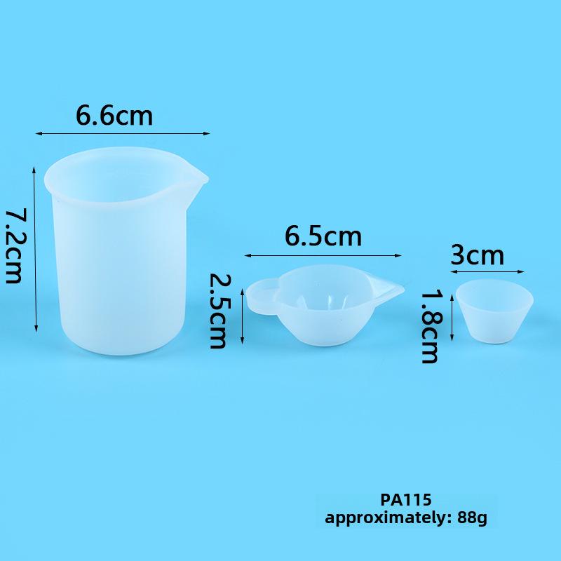 Epoxy Resin Mixing Tool Set: Silicone Pad, Measuring Cup, Stirring Stick