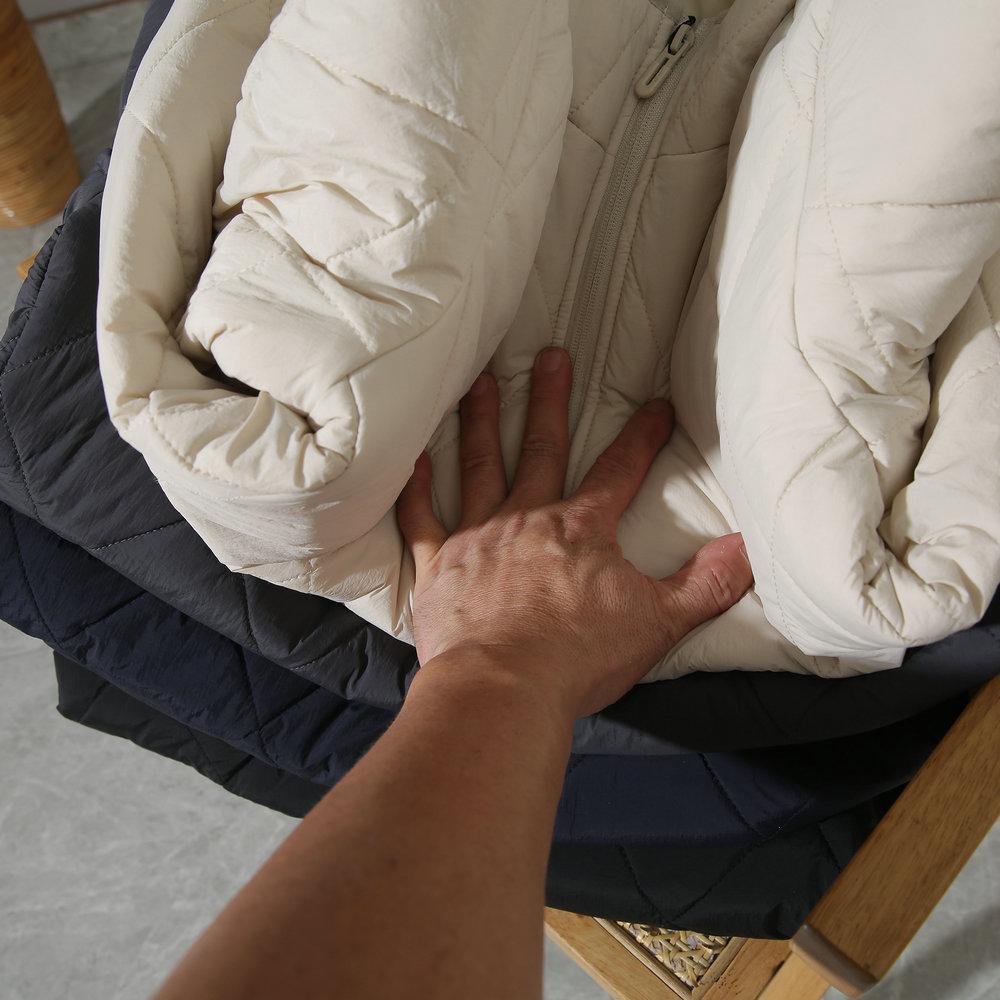 Mulberry Silk Hooded Cotton Coat Autumn and Winter Warm Men's and Women's Cotton Coat