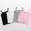Girls' Suspender Vest Wears Solid Color Bottomed Children's Sleeveless Top, and Girls' Summer Clothes Wear Cotton Small Suspender Shirt.