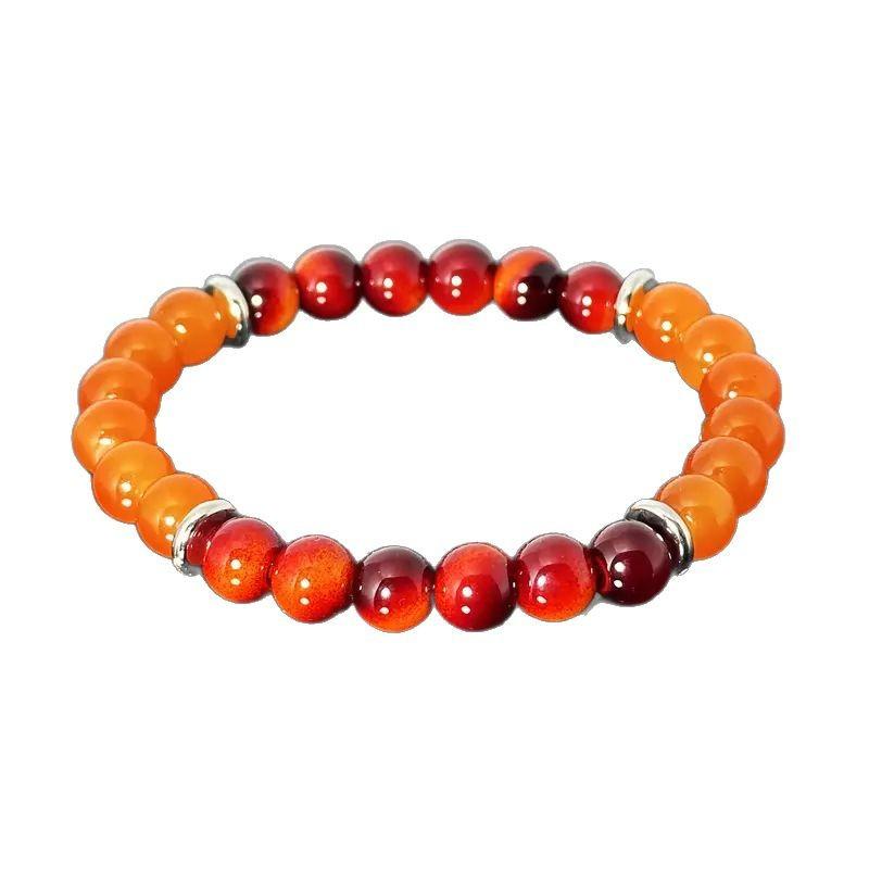 1/2/3 Pcs Trendy Natural Stone Beaded Bracelet for Men & Women Sport Fitness Wealth Money Attraction Adjustable Bead Bracelets