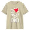 Fathers Day T Shirt Unisex Pure Cotton Novelty TShirts Round Neck Tees Short Sleeve Clothes Gift Idea