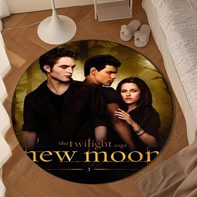 Eclipse Twilight vampire Round Rug for Livingroom,Bedroom, Palyroom, Chair Rug, Area rug, Circle Carpet, Large Size Fan Christmas gift