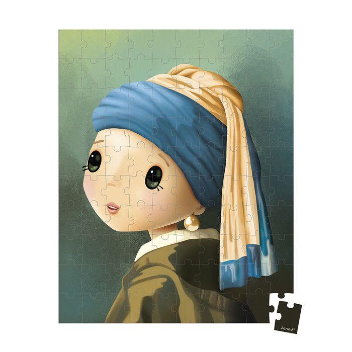 Puzzle - JANOD - Puzzle Inspiré de Vermeer - 100 Pièces - Dès 6 ans - Éducatif FSC