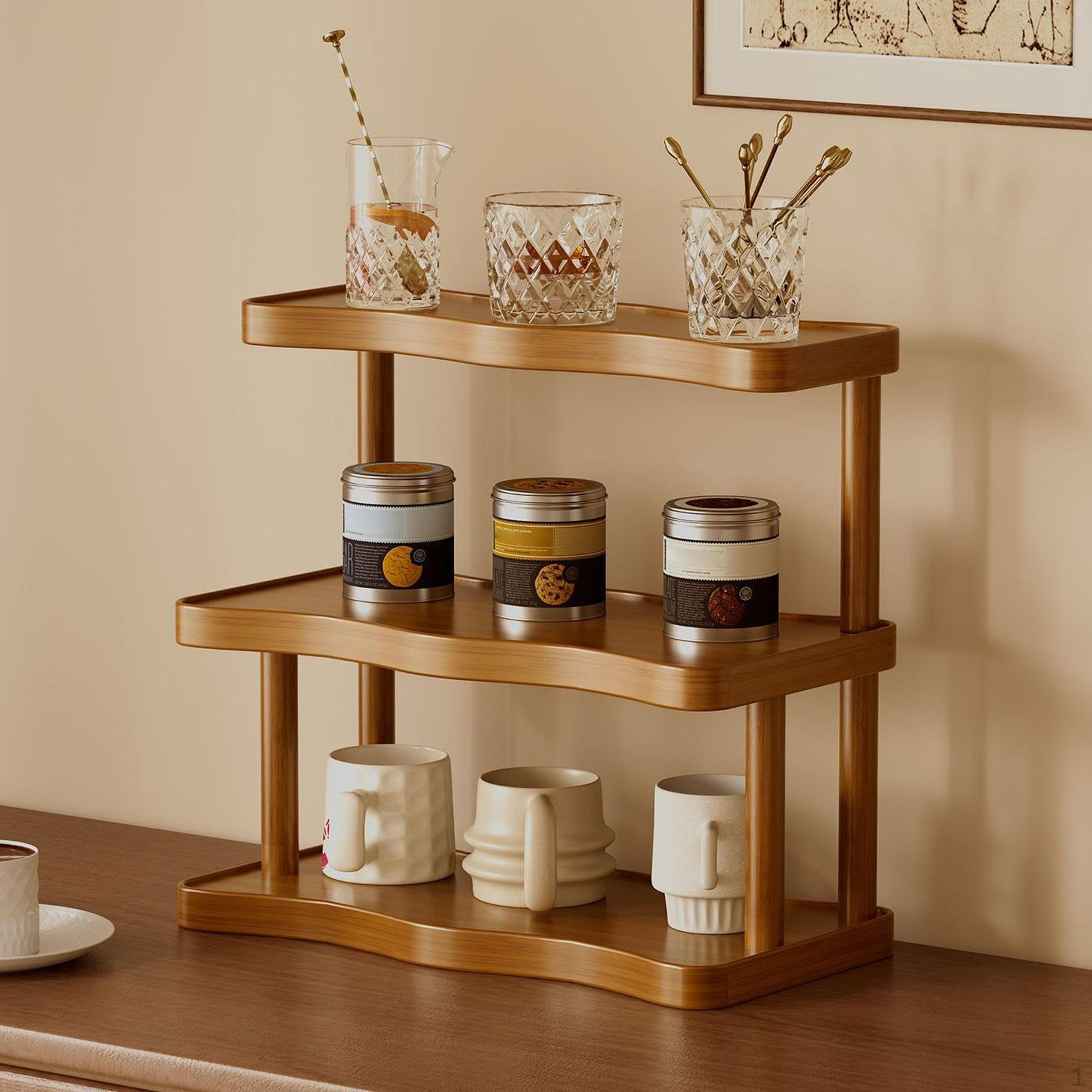 Подставка-дисплей Подставка для чашек 3-ярусная Многоцелевая Ярусная Парфюмерия Маленький Аромат для 50cm