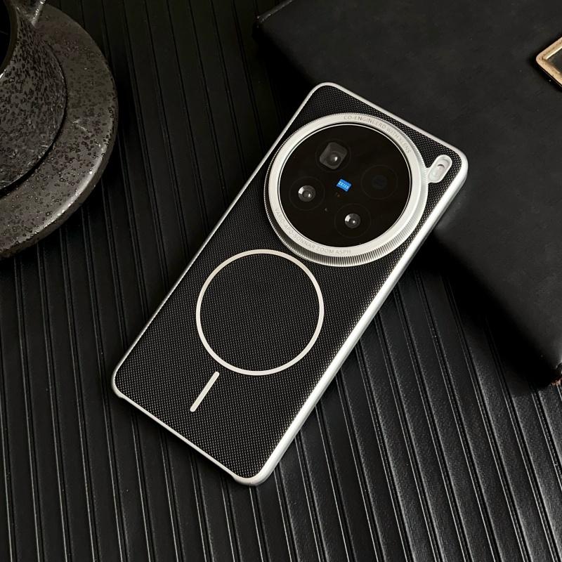 Case For Oppo Find X8 X8s Pro PLus Ultra Lychee Diamond Pattern Leather Magsafe Individual Metal Keys Matte Anti-Slip Grip Cover