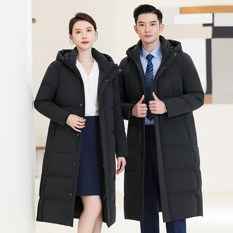 TLUOMAN Premium Professional Unisex Long Hooded Down Jacket