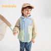 Balabala Boys' Color-Block Hooded Spring Jacket