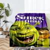 Shrek Theme Printed Blanket - Perfect for Couch, Bed, Travel & Outdoor Use | Machine Washable, Cozy & Durable.