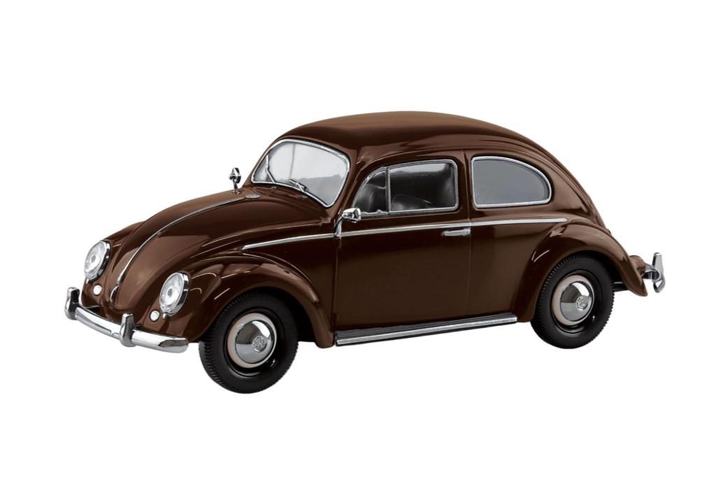 Aoshima Bunka Kyozai Scale Rakupla Snap Kit Volkswagen Beetle Plastic Model Kit (AOSHIMA) 1/32 No. 20-TB (Texas Brown) Pre-Colored