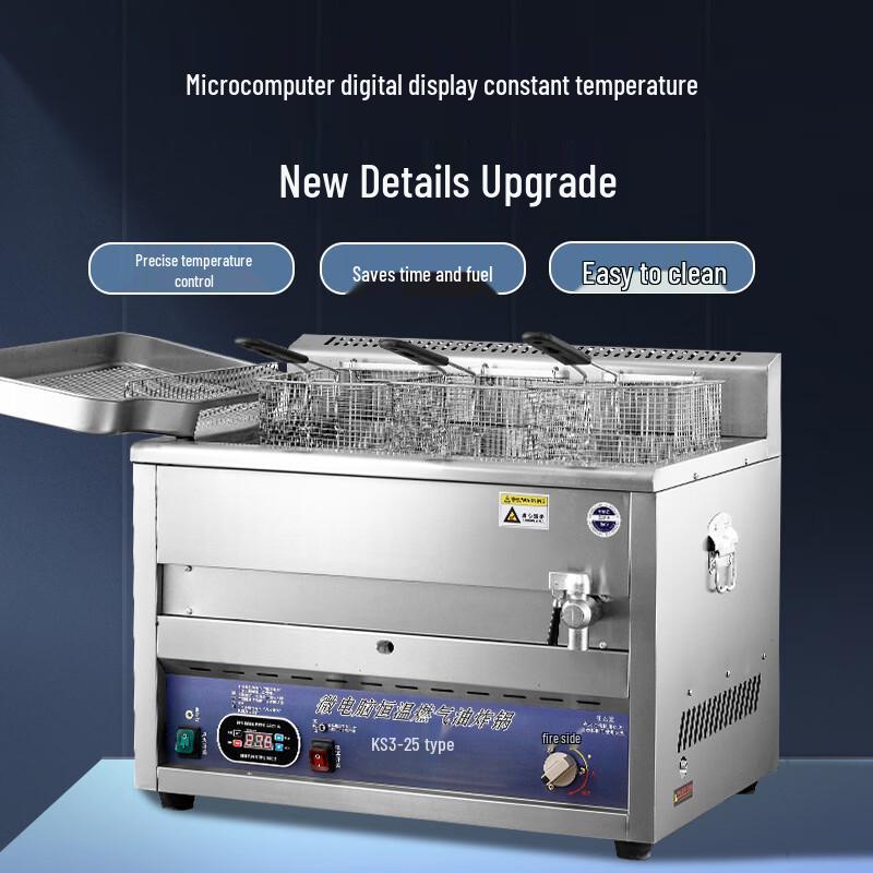 OLOEY Commercial Digital Gas Fryer