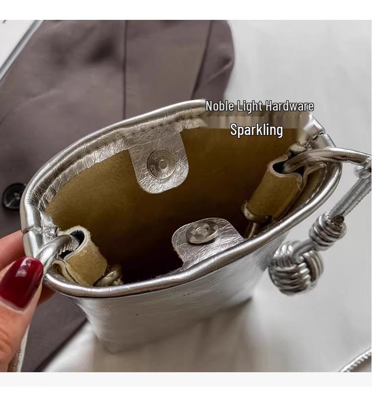 Bolsa Transversal Estilosa para Celular Feminina, Porta-Chaves Mini de Verão 2025 e Bolsa de Ombro Único