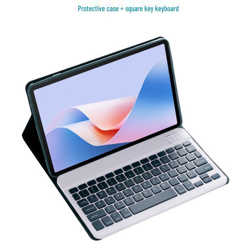 Compatible with Xiaomi 7 Pro/8 Tablets: Leather Case & Detachable Seven-Color Backlit Bluetooth Keyboard Protective Shell.