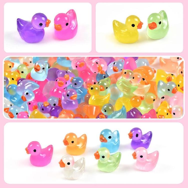 20PCS Miniature Duck Figures Night Glowing Statues for Bedrooms And Living Area Decoration for Children Adults Gift