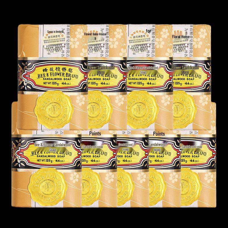 Bee Flower Sandalwood Bar Soap (9-Pack)