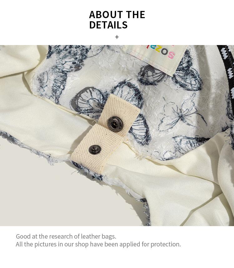 Geantă de pânză elegantă cu fluture din dantelă Mao Yun - Geantă de mână mare pentru femei Primăvară/Vară