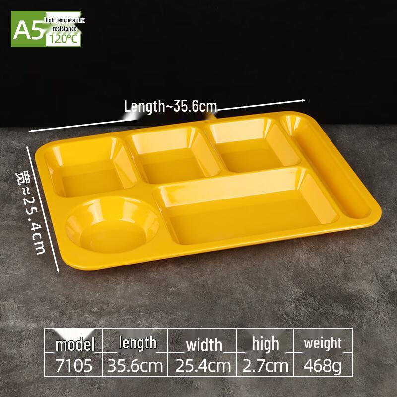 Melamine Divided Meal Tray