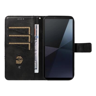 Voor Sony Xperia 10 VI Hoes Standaard Bookstyle Geometrisch Lederen Telefoonhoes