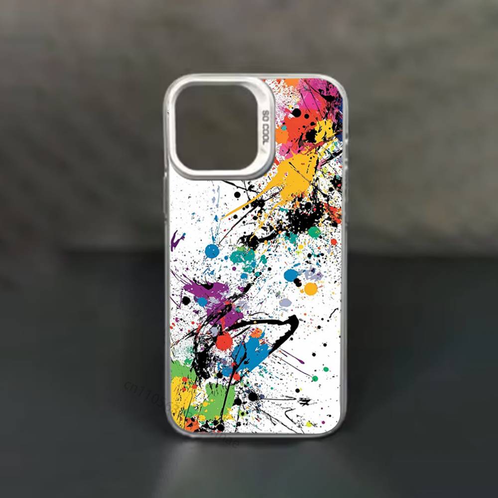 Colorful Graffiti Phone Case for iPhone 17 11 12 Pro Max Plus Mini Air SE  16e 14 15 16 13 Soft Shell