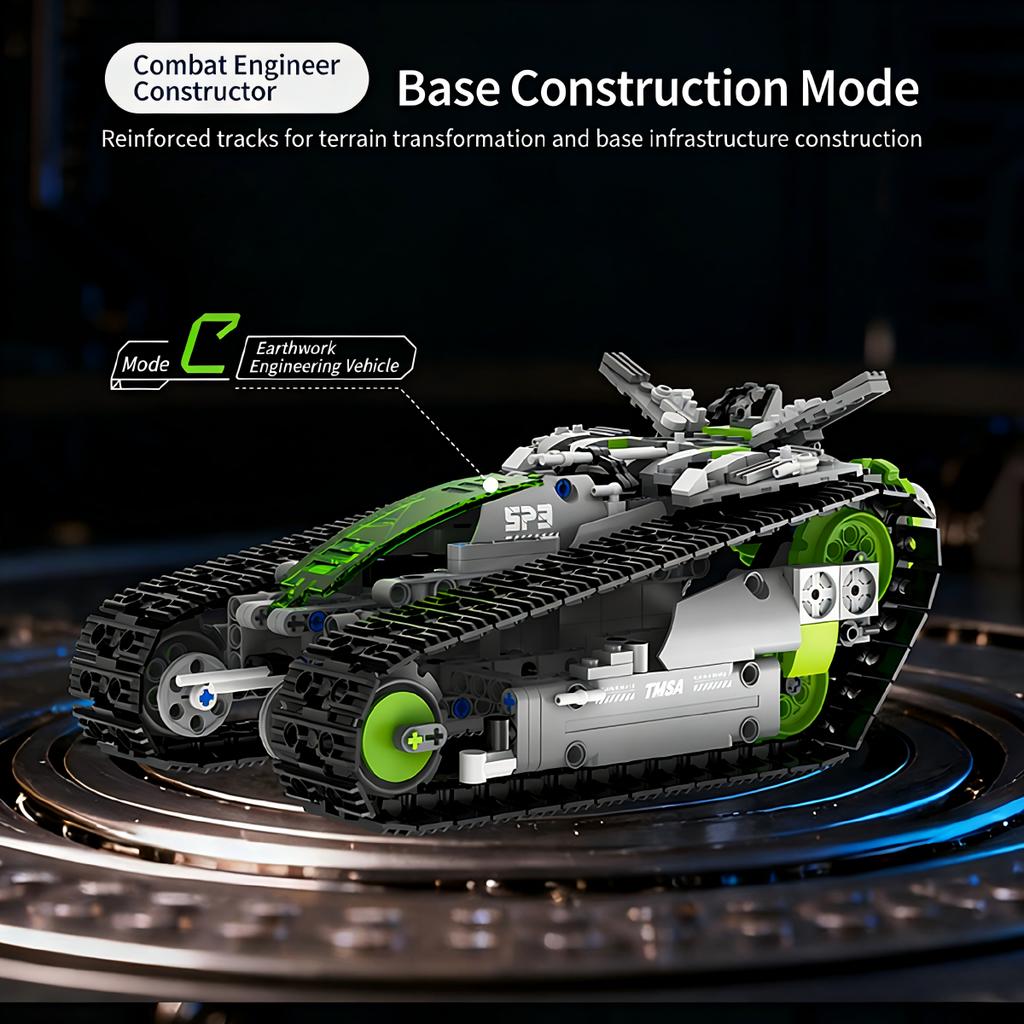2026 Robot Building Blocks Programmable 5 In 1 Remote Control Humanoid Robots Car Educational Assembly Puzzle Toy for Chidlren