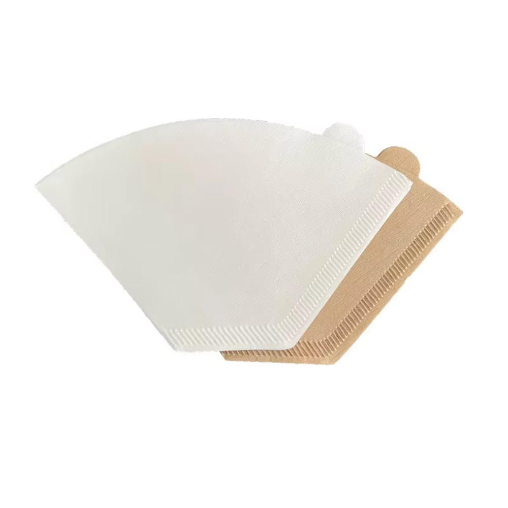 100 Pcs Disposable Cone Coffee Filter Paper U Shaped Coffee Dripper Coffee Maker Paper Travel