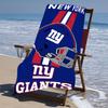 Beach Towel with New York Giants logo Pattern - soft,absorbent,machine washable Lightweight&Modern,swimming,Travel Essentials