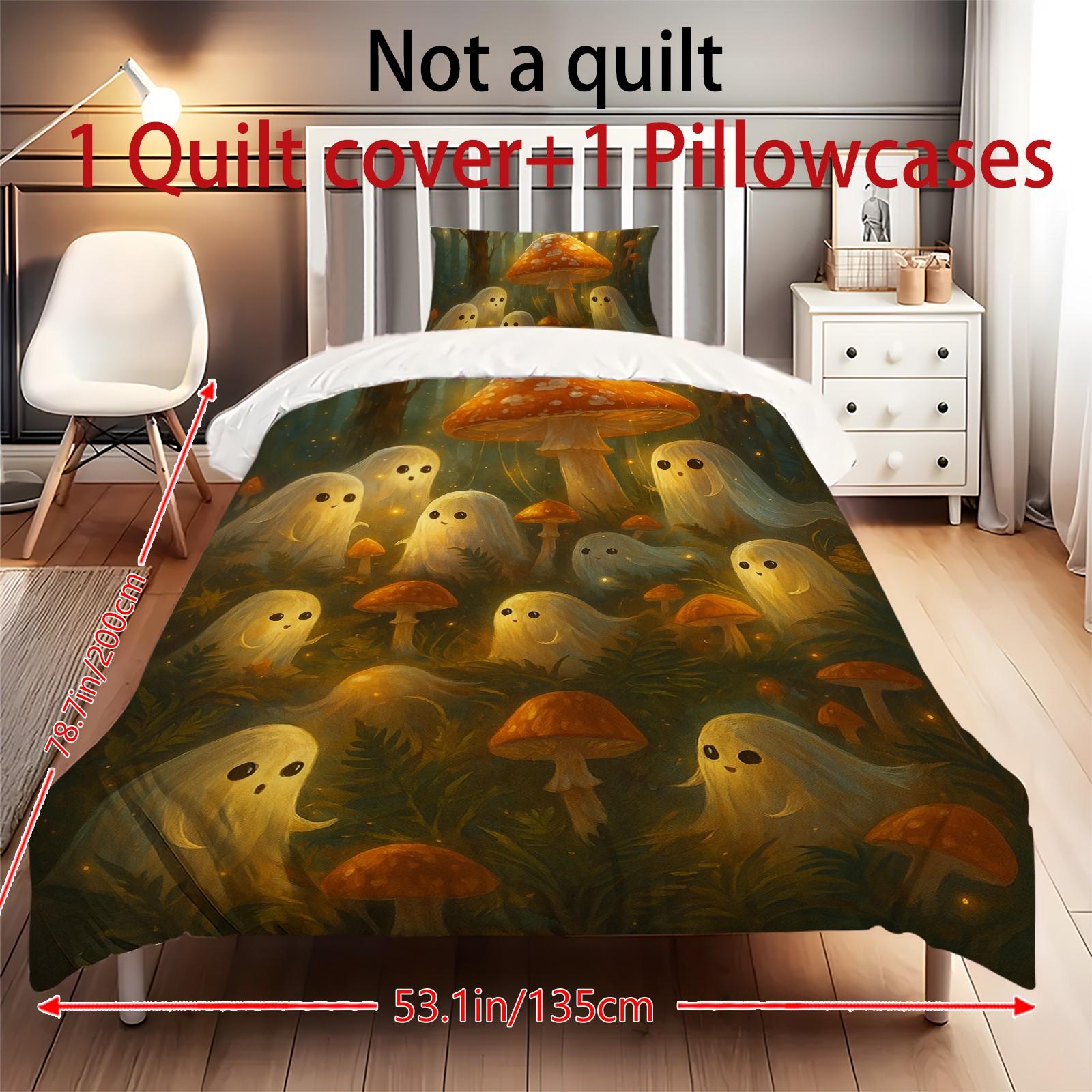 

Пододеяльник с принтом рождественских украшений. Супермягкая матовая микрофибра для двуспальной кровати. Удобный комплект с застежкой-молнией и 2 наволочками. One Size