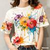 Unisex women's casual printed T-shirt
