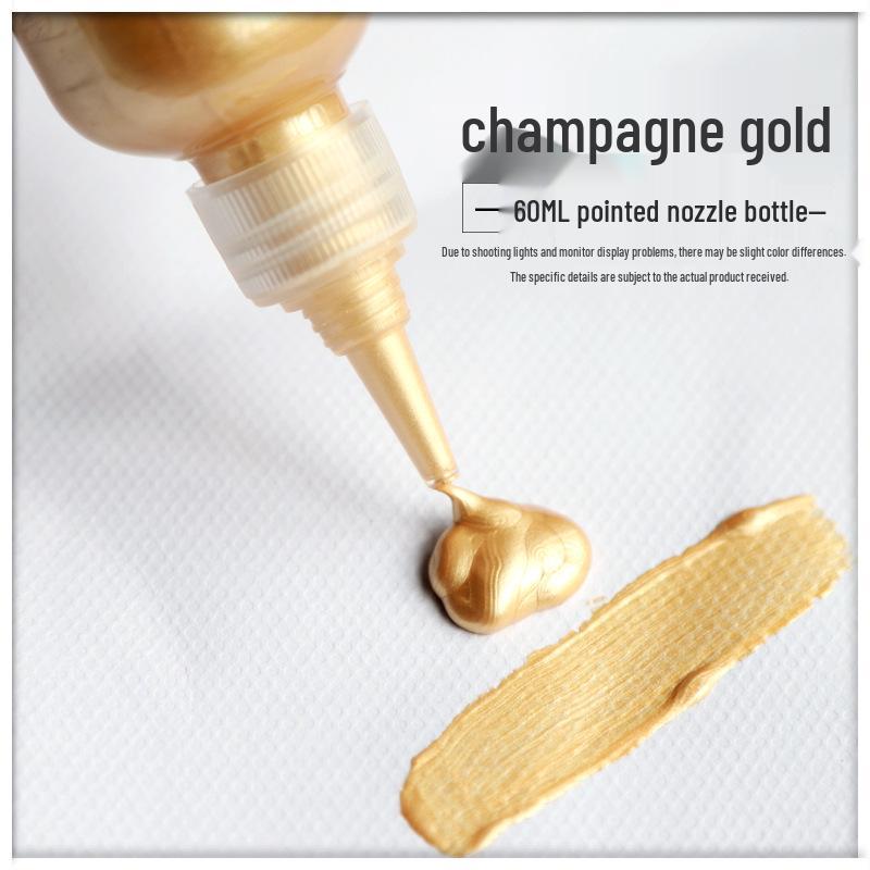 

Набор металлических акриловых красок Montelisa: Золото, Серебро, Медь - 60/300 мл для поделок и контурирования эпоксидной смолой bottle