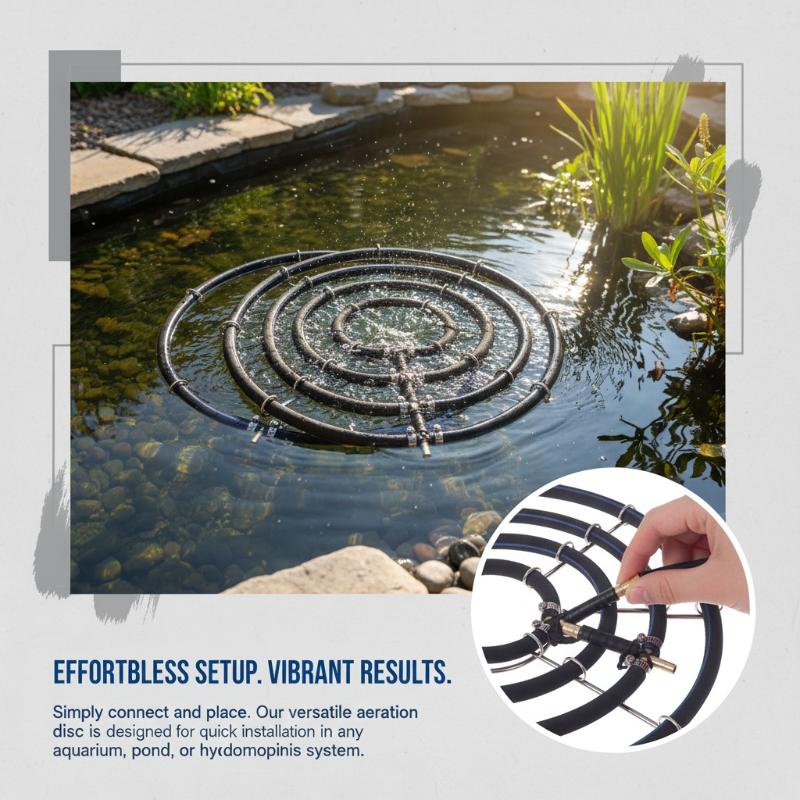 Nano Aeration Disc 1pcs 304 Stainless Steel High Output Oxygen Plate for Fish Pond Reliable Seafood Pond Oxygenator
