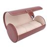 Watch Roll Case   PU Leather 3 Slots Watch Travel Case for Bracelets Jewelry Brown
