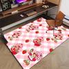 1pc Princess Strawberry (7) Design Printed Area Rug Carpet for Bedroom Living Room Home Decor Rugs Mat Non Slip Mat Rug for Bedside